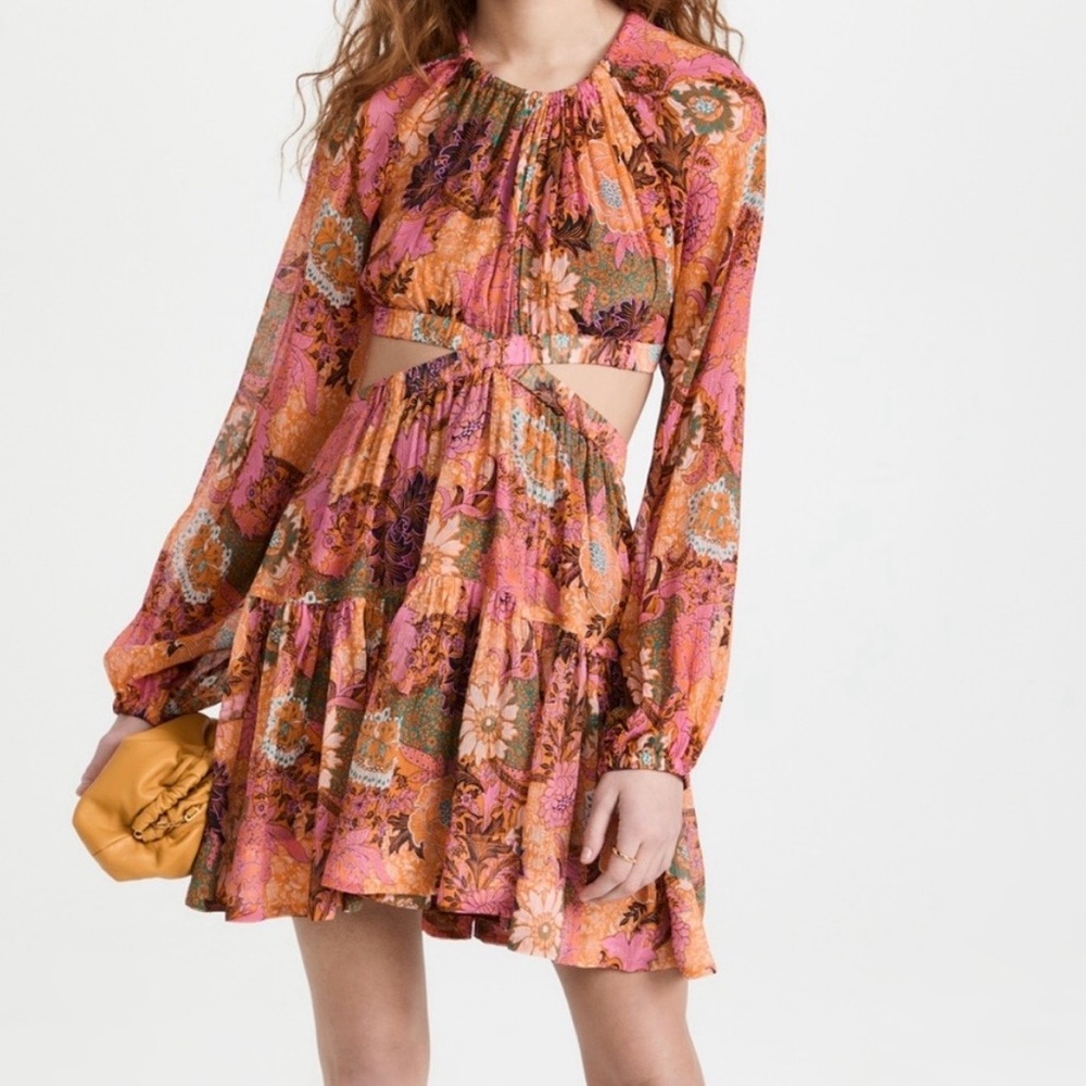 ALC Izzy silk mini dress